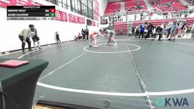 120 lbs Final - Denver Wolf, Cowboy Wrestling Club vs Jacen Calhoun, Lions Wrestling Academy