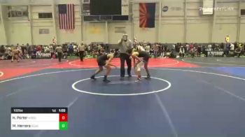 102 lbs Consi Of 8 #2 - Hadley Porter, Mogollon vs Maddox Herrera, Rough House WC