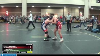 Round 3 - Coy Barnett, Tomahawk Youth Wrestling vs Coltyn Aquino, Delta Wrestling Club Inc.