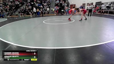 132 lbs Cons. Round 3 - Xander Graves, Bentonville High School vs Kennan Beatty, MO West