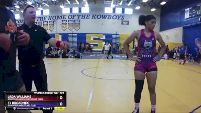 139 lbs Cons. Semi - Jada Williams, Grappling House Wrestling Club vs Tj Broadnex, Gladiator Wrestling Club