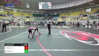 55 lbs Consi Of 8 #2 - Nicholas Henry, Benton Parks Youth Wrestling vs Warner Grist, Benton Parks Youth Wrestling