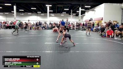 72 lbs Placement (4 Team) - Brody Corrales, Rough House vs Daylen Amman, Quest Wrestling