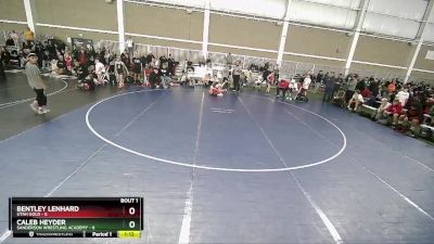 83 lbs Round 1 (4 Team) - Bentley Lenhard, Utah Gold vs Caleb Heyder, Sanderson Wrestling Academy