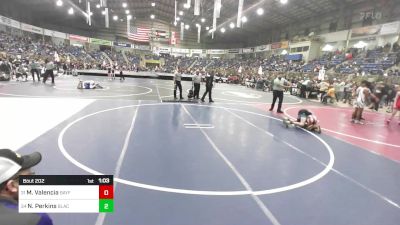 90 lbs Round Of 64 - Mason Valencia, Bayfield vs Nathaniel Perkins, Black Fox Academy