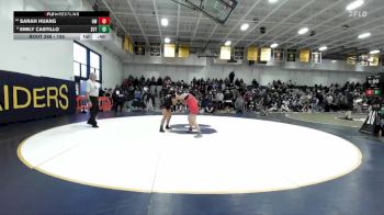 155 lbs Cons. Round 2 - Sarah Huang, Harvard Westlake vs Emily Castillo, Sierra Vista