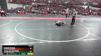 85 lbs Cons. Round 4 - Logan Bozile, Oconto Falls/Abrams vs Sterling Schanen, Ozaukee Warriors