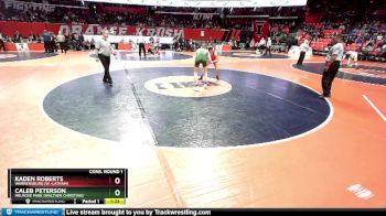 1A 126 lbs Cons. Round 1 - Caleb Peterson, Melrose Park (Walther Christian) vs Kaden Roberts, Warrensburg (W.-Latham)