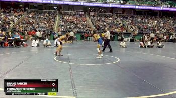 2A 120 lbs Quarterfinal - Fernando Teniente, West Caldwell vs Drake Parker, Forbush