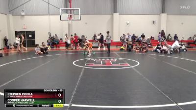 85 lbs Cons. Round 2 - Stephen Priola, Elevate Wrestling Club vs Cooper Harwell, Ironclad Wrestling Club