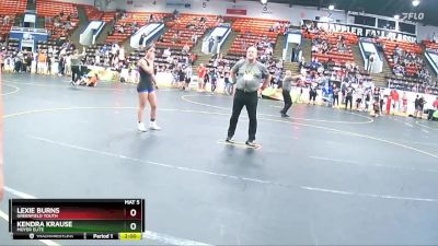 120 lbs Cons. Round 2 - Kendra Krause, Moyer Elite vs Lexie Burns, Greenfield Youth