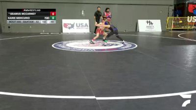Intermediate Boys - 56 lbs Cons. Round 4 - Seamus McCarney vs Kaine Mercurio, Peterson Grapplers Wrestling Club