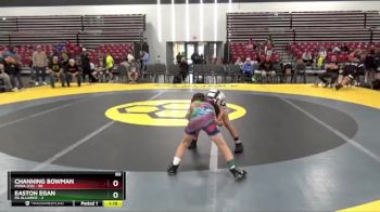 60 lbs Placement Matches (8 Team) - Channing Bowman, POWA (CO) vs Easton Egan, PA Alliance