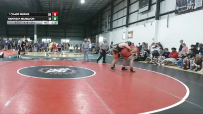 215 lbs Semifinal - Chase Burns, Chesapeake vs Kenneth Hamilton, Dukes Wrestling