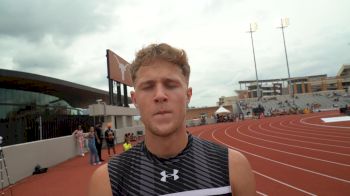 Mason Dossett Put Down A PR In 110mH And Knows He Can Get Better