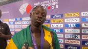 Oblique Seville 100m Final Post Race Interview | #WCHTokyo25 coverage presented by @brooksrunning