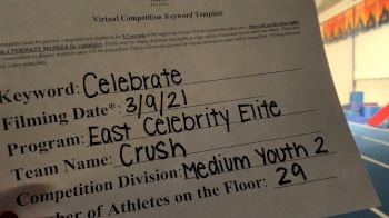 East Celebrity Elite - Crush [L2 Youth - Medium] 2021 Spirit Festival Virtual Nationals
