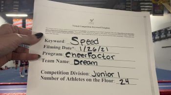 Cheer Factor - Dream [L1 Junior - Medium] 2021 Varsity All Star Winter Virtual Competition Series: Event I