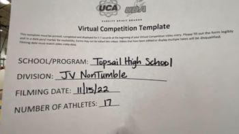 Topsail High School [JV Non Tumble] 2022 UCA November Virtual Regional