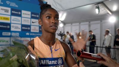 Masai Russell Manifests Offseason Dreams Into Reality | 2026 Brussels Diamond League Post-Race Interview