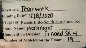 Rebels Elite - Moonlight [Level 4 L4 Senior Coed - Small] Varsity All Star Virtual Competition Series: Event VII