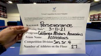 The California All Stars - Assassins [L4 Senior - Medium] 2021 USA All Star Virtual Championships