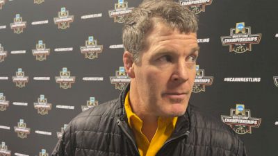 Iowa Coach Tom Brands On 125 Stunner, Woods Semi Win