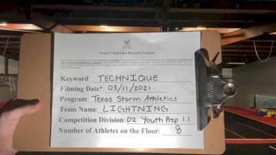 Texas Storm Athletics [L1.1 Youth - PREP - D2] 2021 Varsity Virtual Competition Series - Prep & Novice II