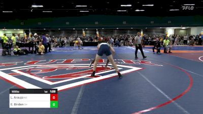 165 lbs Quarterfinal - Leandro Araujo, ND vs Ethan Birden, OH