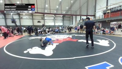 U8 FK - 85-87 Champ. Round 2 - Kivar Fluaitt, Steelclaw Wrestling Club vs Jonah Lopez, Scrap Yard Garage Wrestling
