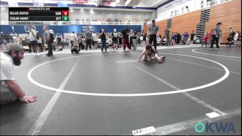 49 lbs Quarterfinal - Silas Boyd, Harrah vs Colin Hunt, Standfast