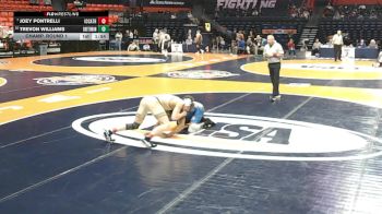 2A 157 lbs Champ. Round 1 - Joey Pontrelli, Elmhurst (IC Catholic) vs Trevon Williams, Crete (C.-Monee)