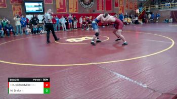 182 lbs Cons. Round 1 - Keaton Richardville, Gibson Southern vs Mason Drake, Sullivan