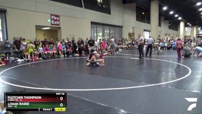 85 lbs Champ Round 1 (16 Team) - Fletcher Thompson, Rabbit WC vs Logan Raske, RWA