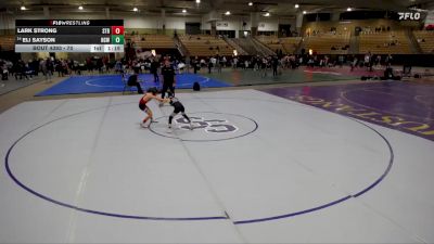 70 lbs Semifinal - Eli Sayson, Nashville Catholic Wrestling vs Lark Strong, Stronghold