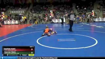 43 lbs Quarterfinal - Tristan Price, Tahlequah Wrestling Club vs Easton Mort, Cache Wrestling Club