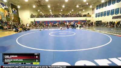 144 lbs Champ. Round 1 - Cael Jordan, University vs Gunnar Whitlock, Lewiston
