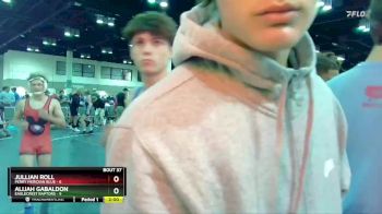 126 lbs Placement Matches (16 Team) - Alijah Gabaldon, Eaglecrest Raptors vs Jullian Roll, Perry Meridian Blue