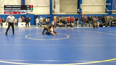 157 lbs Cons. Round 3 - Andrew Piedrahita, New England College vs Ronnie Christolin, Wesleyan (ct)