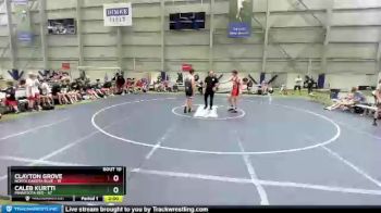 220 lbs Round 3 (8 Team) - Clayton Grove, North Dakota Blue vs Caleb Kurtti, Minnesota Red