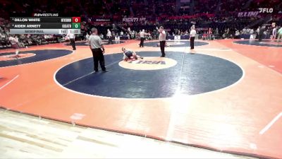 2A 144 lbs Semifinal - Dillon White, Mt. Vernon (H.S.) vs Aiden Arnett, Elmhurst (IC Catholic)