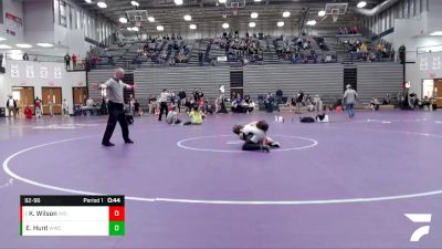 92-96 lbs Round 1 - Kailyn Wilson, Intense Wrestling Club vs Elijah Hunt, Western Wrestling Club