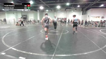 144 lbs Semifinal - Tyler Franco, Bonita HS vs Mason Blair, Dark Horse