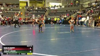 45 lbs Round 2 - Evelyn Berry, Sidney Cowboys vs Oakley Adams, Sturgis Youth Wrestling