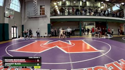 150 lbs Cons. Round 2 - Anthony Black, St Mark`s vs Richard Boudakian, Christian Brothers Academy(NJ)