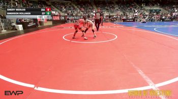 102 lbs Round Of 16 - Emery Merlos, Savage House Wrestling Club vs Emerson Rollings, Tulsa Blue T Panthers