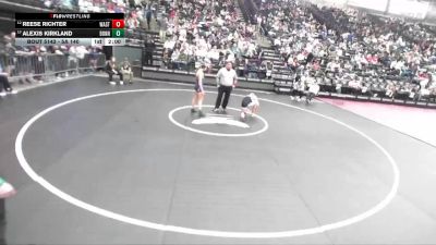 5A 140 lbs Quarterfinal - Reese Richter, Wasatch vs Alexis Kirkland, Bonneville