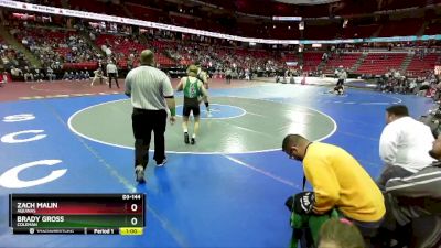 D3-144 lbs Cons. Round 1 - Brady Gross, Coleman vs Zach Malin, Aquinas