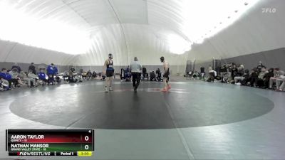 174 lbs Finals (2 Team) - Nathan Mansor, Grand Valley State vs Aaron Taylor, Quincy