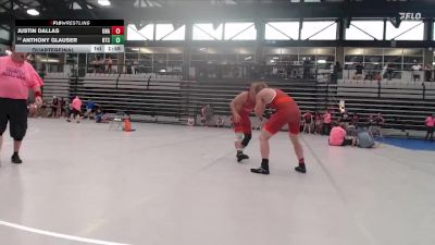 186-202 lbs Quarterfinal - Anthony Glauser, Relentless Training Center vs Justin Dallas, Unattached